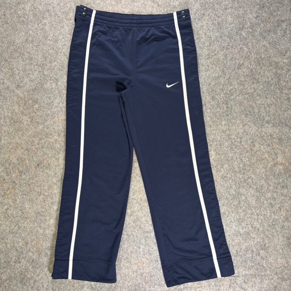 VTG Y2K Nike Mens S‎ Navy Lined Windbreaker Track Pants Baggy Warm Up 436633-420